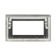 Saxby Raised Screwed 4 Gang Modular Faceplate (4 Modules) - Brushed Steel