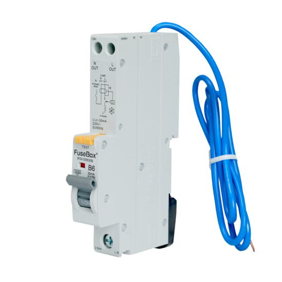 FUSEBOX 6A 10KA B CURVE TYPE A RCBO