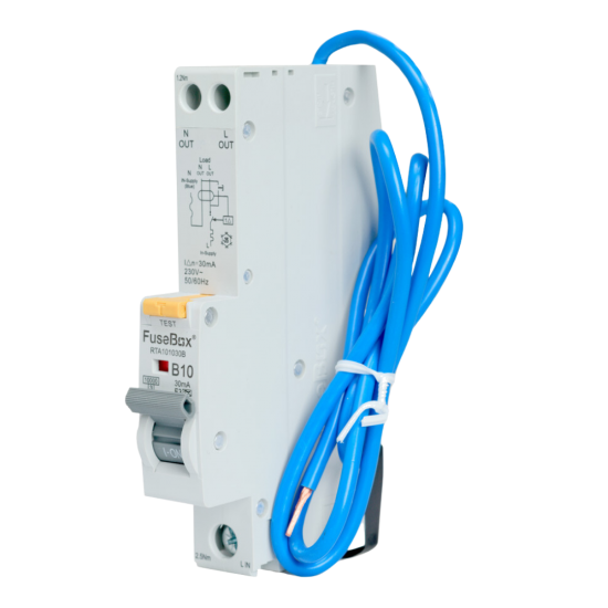 FUSEBOX 10A 10KA B CURVE TYPE A RCBO