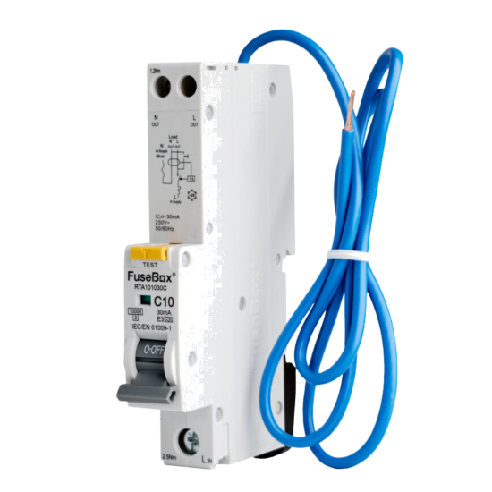 FUSEBOX 10A 10KA C CURVE TYPE A RCBO