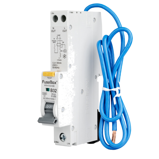 FUSEBOX 32A 10KA B CURVE TYPE A RCBO