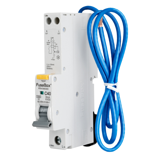 FUSEBOX 40A 10KA C CURVE TYPE A RCBO
