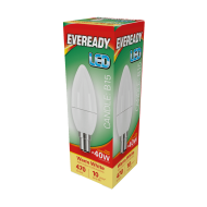 EVEREADY 4.9W LED CANDLE B15 WARM WHITE 2700K 470 LUMENS