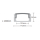 SAXBY 2M BLACK SLIM FLAT ALUMINIUM PROFILE COMES WITH OPAL COVER