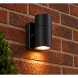 Saxby Scope Down Wall Light IP65 - Black