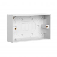 Saxby Square Edge Double 35mm Pattress Box