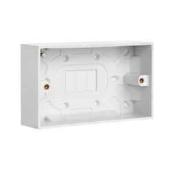 Saxby Square Edge Double 35mm Pattress Box
