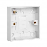 Saxby Square Edge Single 16mm Pattress Box
