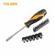 TOLSEN 17 PIECE SOCKET & BIT SET 1/4 X 100MM - 1/4 X 25MM
