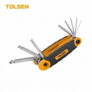TOLSEN 8 PIECE ALLEN KEY SET BALL POINT FOLDING