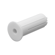 WHITE WALL CLIP PLUGS - 5.5mm x 18mm **PACK OF 100**