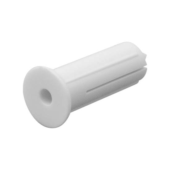WHITE WALL CLIP PLUGS - 5.5mm x 18mm **PACK OF 100**