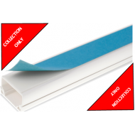 UNIVOLT 16MM X 25MM YT2 SELF ADHESIVE WHITE TRUNKING (3M LENGTH) ***COLLECTION ONLY***