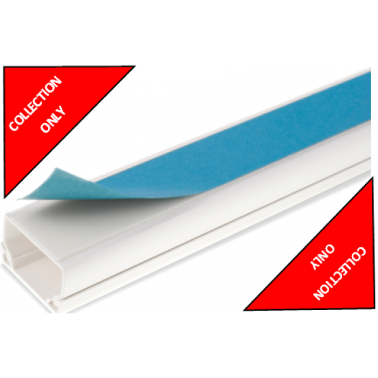 UNIVOLT 16MM X 40MM YT3 SELF ADHESIVE WHITE TRUNKING (3M LENGTH) ***COLLECTION ONLY***