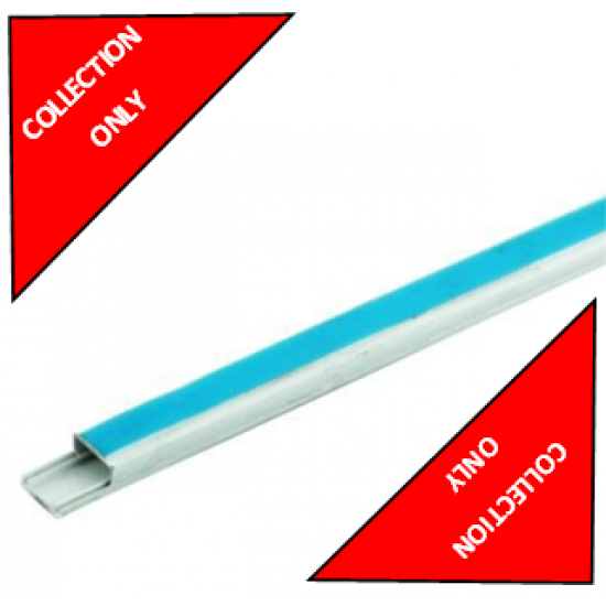 UNIVOLT 9MM X 16MM YT0 SELF ADHESIVE WHITE TRUNKING (3M LENGTH) ***COLLECTION ONLY***