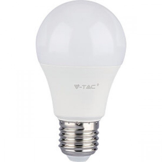 V-TAC 9W LED GLS OPAL E27 2700K 806 LUMENS