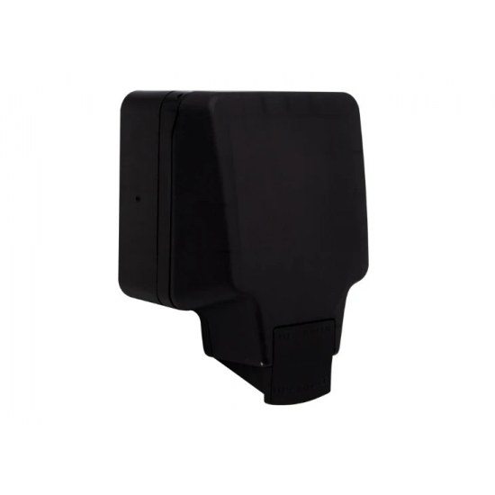 DETA IP66 13A 1 GANG SWITCH SOCKET WITH NEON - BLACK