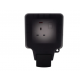 DETA IP66 13A 1 GANG SWITCH SOCKET WITH NEON - BLACK