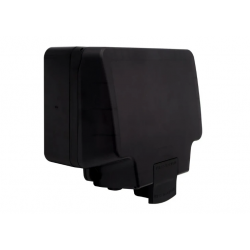DETA IP66 13A DP 2 GANG SWITCH SOCKET WITH NEON - BLACK