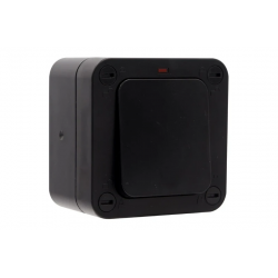 DETA IP66 20AX 1 GANG 2 WAY SWITCH WITH NEON - BLACK