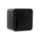DETA IP66 20AX 1 GANG 2 WAY SWITCH WITH NEON - BLACK