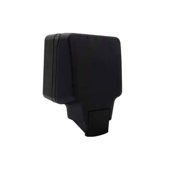 DETA IP66 13A SWITCHED SPUR WITH NEON - BLACK