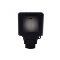DETA IP66 13A SWITCHED SPUR WITH NEON - BLACK