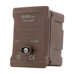 SCOLMORE BROWN 100A SINGLE POLE CONNECTOR BLOCK