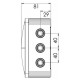 WISKA COMBI 1210 IP66 GREY JUNCTION BOX