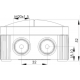 WISKA COMBI 206 IP66 BLACK JUNCTION BOX