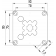 WISKA COMBI 407 IP66 BLACK JUNCTION BOX