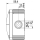 WISKA COMBI 407 IP66 BLACK JUNCTION BOX