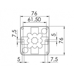 WISKA COMBI 108 IP66 BLACK JUNCTION BOX