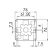 WISKA COMBI 108 IP66 BLACK JUNCTION BOX