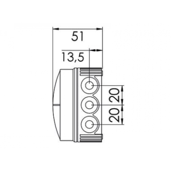 WISKA COMBI 108 IP66 BLACK JUNCTION BOX