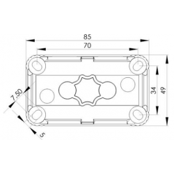 WISKA COMBI 206 IP66 BLACK JUNCTION BOX