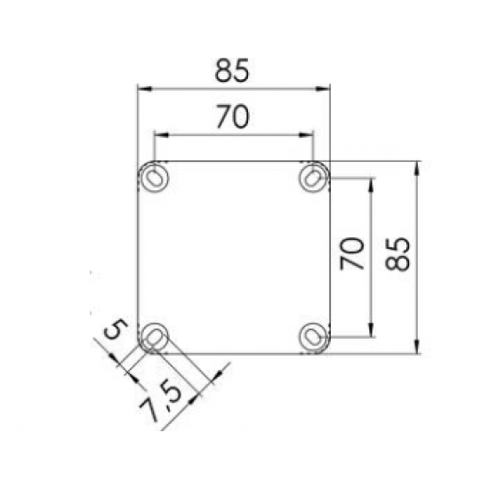 WISKA COMBI 308 IP66 BLACK JUNCTION BOX