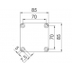 WISKA COMBI 308 IP66 BLACK JUNCTION BOX