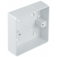 1 GANG ROUND CORNER CONDUIT / TRUNKING PATTRESS 44MM WHITE