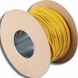 3MM GREEN / YELLOW SLEEVING (100M DRUM)