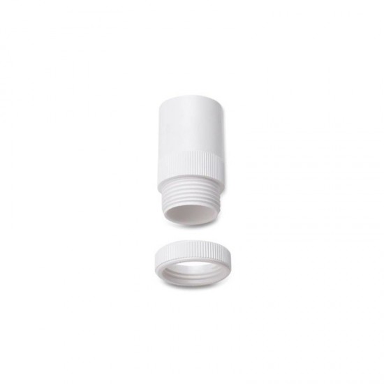 20MM ADAPTOR - MALE THREAD WITH LOCKRING WHITE