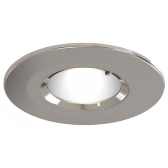 ANSELL EDGE 50W MAX GU10 IP65 SATIN CHROME DOWNLIGHT (LAMP EXTRA)