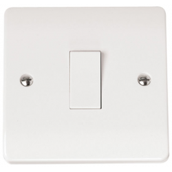 CLICK MODE 10AX 1 GANG 2 WAY PLATE SWITCH