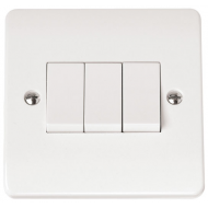 CLICK MODE 10A 3 GANG 2 WAY SWITCH