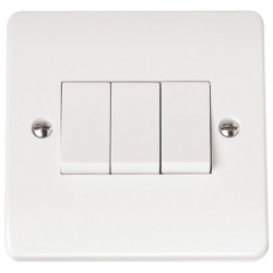 CLICK MODE 10A 3 GANG 2 WAY SWITCH