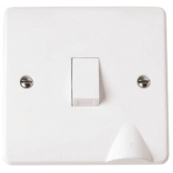 CLICK MODE 20A DP SWITCH C/W FLEX OUTLET