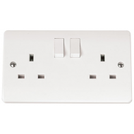 CLICK MODE 13A 2 GANG DP SWITCH SOCKET