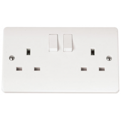 CLICK MODE 13A 2 GANG DP SWITCH SOCKET