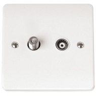 CLICK MODE ISOLATED SATELLITE & CO-AX PLATE
