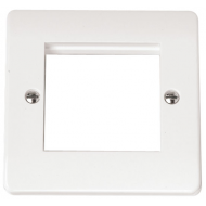 CLICK MODE 1 GANG TWIN APERTURE MEDIA PLATE